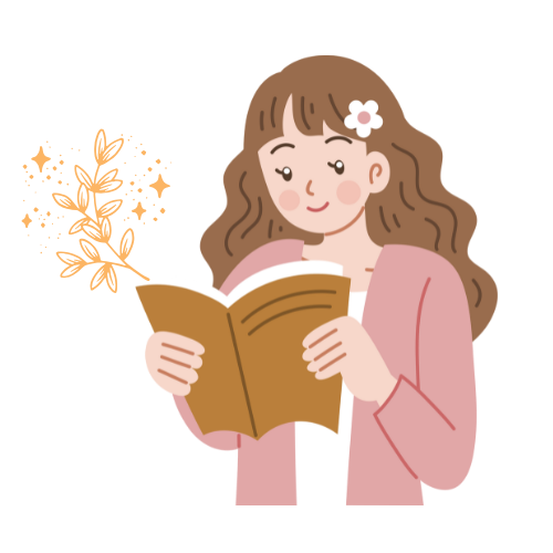 Eine junge Frau lies in einem Buch